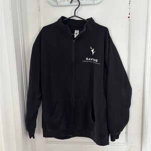 Carleton University Ravens Black Zip-Up Sweater | Size XL